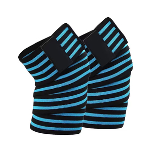 Vendas de fábrica: vendas de rodilla personalizadas para levantamiento de pesas, powerlifting, entrenamiento de sentadillas en gimnasio. Proveedor OEM ODM. - Product Image 1