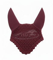 Cache-oreilles anti-mouches pour chevaux en nylon personnalisé, respirant, en maille crochetée, protection équestre avec logo – Vente chaude