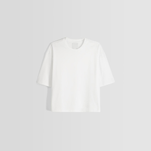 Camiseta Blanca de Hombre con Hombros Caídos, Algodón Premium, Estilo Urbano Oversize - Product Image 4