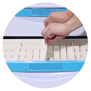 MN-DC002 Beste Prijs Ziekenhuismeubilair Medische Geneeskunde <span class=keywords><strong>Trolley</strong></span> Met Gratis Verdeelde Lade En Kleurgecodeerde Vuilnisbakken - Product Image 5