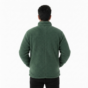 Men's Sherpa <b>Jacket</b> Premium Warm <b>Fleece</b> <b>Lining</b> Stylish Casual Outdoor <b>Jacket</b> <b>with</b> OEM Size Private Label Wholesale Custom - Product Image 2