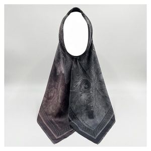 NORTH APPROACH Women's Square Silk Scarf Animal Print Elegant Multi-Functional Fashion Accessory All Seasons - Product Image 1