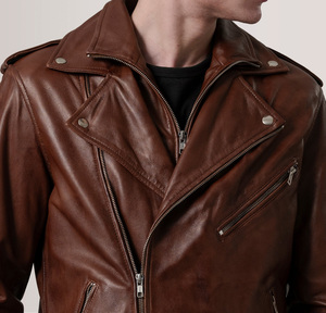 Chaquetas de Cuero Genuino Hechas a Mano para Hombre, Estilo Vintage, Nueva Llegada, Alta Calidad, Estilo Motero, para Senderismo al Aire Libre, Aspecto Elegante - Product Image 6