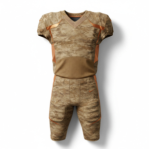 Custom American Football Uniform Full Kit Sublimated Jersey Trousers Set For Adult Youth Professional <b>Match</b> Practice - Product Image 1
