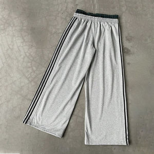 Pantalon de jogging ample personnalisé pour homme, coupe large, double taille, rayures latérales, style streetwear décontracté, grandes tailles - Product Image 2