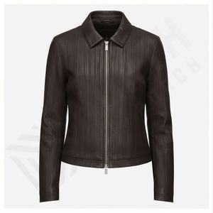Chaquetas de cuero elegantes para mujer, ropa de calle transpirable, chaqueta de cuero para mujer, chaqueta de cuero personalizada para mujer - Product Image 2