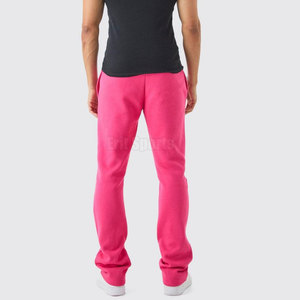 Wholesale Custom Logo Lightweight Casual <b>Men</b> <b>Elastic</b> Waist Flare <b>Trousers</b> Loose Fit Breathable Eco-Friendly in Low Price - Product Image 2