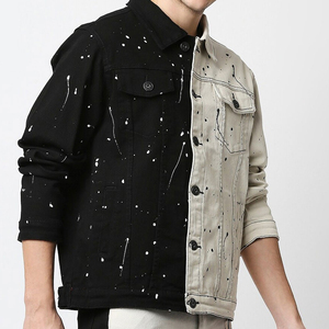 Veste en jean vintage pour homme, coupe formelle, délavée moyenne, best-seller, service OEM et ODM disponible - Product Image 2