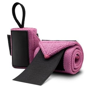 Vente en gros de bandes élastiques de qualité supérieure pour poignets, unisexes, pour la musculation, résistantes à l'usure, logo personnalisé, couleur personnalisée - Product Image 1