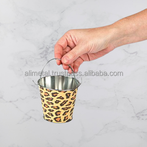 Maceta decorativa de mesa con cubo de flores pequeñas impresas para niños personalizable - Product Image 4