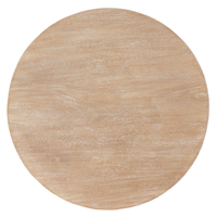 Ensemble de tables basses de salon modernes en bois de manguier massif, forme ronde, finition brune naturelle sablée, courbes élégantes, artisanat raffiné