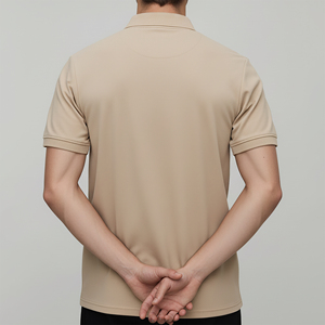 เสื้อโปโลผู้ชายผ้าฝ้ายถัก 100% แบบสั่งทำพิเศษ ทรงปกติ แขนสั้น พิมพ์ลายโลโก้ด้วยความร้อน สไตล์ฮิปฮอป - Product Image 5
