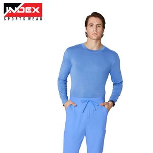 Man and Woven <b>Long</b> <b>Sleeve</b> Hospital USA Uniform Under Scrub Stretch Shirt Medical Nursing <b>Undershirt</b> - Product Image 2