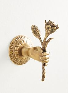 New Arrival Brass Mushroom <b>Wall</b> Hook Decorative Metal Coat Hook Luxury Home Decor Entryway Organizer Storage Hanger - Product Image 3