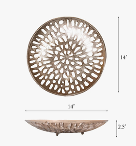 Plateau de service en aluminium de haute qualité, résistant aux aliments, finition dorée, idéal pour les repas à domicile et la mise en table d'événements spéciaux. - Product Image 4