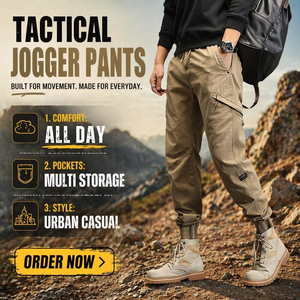 Pantalon cargo pour homme, style américain, multi-poches, joggers, taille plus, coupe ample, streetwear décontracté - Product Image 6