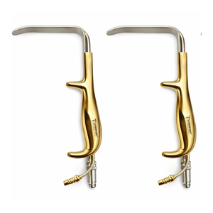 Juego de 2 Retractores de Alta Calidad para Aumento de Senos, Cirugía Plástica, Fibra Óptica Ferreira con Succión, Acero Alemán, Manual, Clase Profesional - Product Image 1