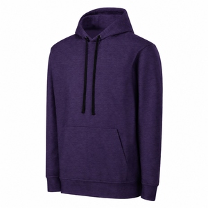 Sudadera con Capucha de Forro Polar para Hombre, Diseño Nuevo de Alta Calidad, Color Sólido, Informal, Cómoda, Transpirable, de Poliéster - Product Image 4
