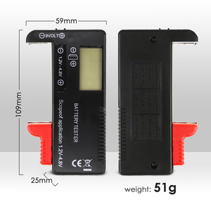 Probador de Baterías Digital Universal con Pantalla LCD para AA, AAA, C, D, 9V, 1.55V, Pilas de Botón, 3.7V, 18650, 21700, Baterías de Litio - Product Image 6