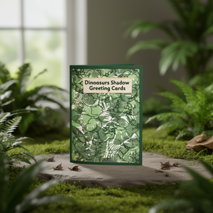 การ์ดอวยพรลายเงาไดโนเสาร์ - Product Image 3