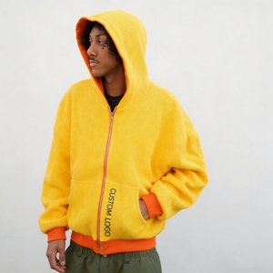 Sudadera Casual de Calle para Hombre con Cremallera, Bolsillo Canguro, Manga Larga, Tejido Acanalado, Logotipo Personalizado y Estilo Oversize - Product Image 6