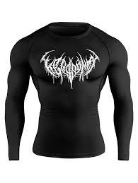 T-shirt imprimé à manches longues pour homme, haute densité, pour le sport, la gym, l'entraînement, vente en gros - Product Image 2