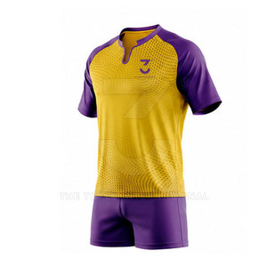 Ropa Deportiva Personalizada de Alta Calidad para Hombre, Conjunto de Uniforme de Rugby Elegante, Material Transpirable, Secado Rápido, Ajuste Cómodo - Product Image 4