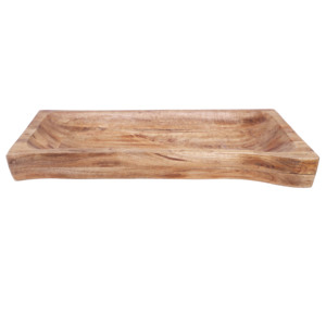 Plateau de service en bois artisanal ST-011 |   Plateau décoratif en bois pour la décoration de la maison - Product Image 1