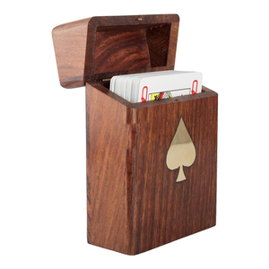 Wooden Playing <b>Card</b> Case Luxury Handmade Eco-Friendly Wood Business <b>Card</b> Holder Top Quality Wood <b>Card</b> Holder Hot Sale - Product Image 6