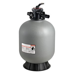 Sistema di filtraggio a sabbia per piscina interrata su misura da 24 pollici 65 GPM con valvola multiporta a 7 vie in ABS per controlavaggio e risciacquo - Product Image 1
