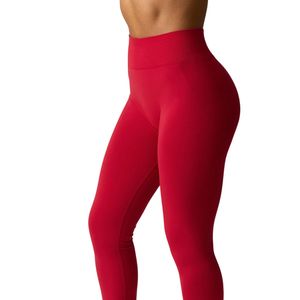 ขายส่งเลกกิ้งออกกำลังกายไร้ตะเข็บสำหรับผู้หญิง รับผลิตแบบ OEM ODM กางเกงโยคะเอวสูง ผ้าสแปนเด็กซ์ ชุดออกกำลังกาย ผู้ผลิต - Product Image 3