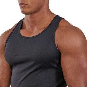 Camiseta Deportiva sin Mangas para Hombre, Estilo Urbano, para Gimnasio, Entrenamiento, Nueva Moda, Color Sólido - Product Image 5