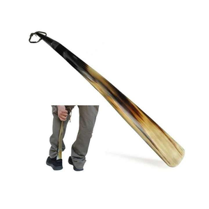 Handmade Eco-Friendly Natural Buffalo Horn <b>Shoe</b> Horn-Modern Art Collectible with Natural Shape - Product Image 1