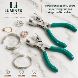 LUMINEX IMPEX LUB=113 <b>Long</b> <b>Nose</b> Stainless Steel Lightweight Smooth Work Jewelry Making Polishing Pliers for Bracelet Making DIY - Product Image 4