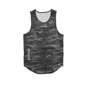 Débardeur de sport pour homme 100% coton, coupe ajustée, côtelé, respirant, personnalisable - Product Image 3