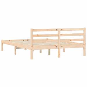 Base de Cama de Madera de Pino Sólido 82.09 X 62.01 X 27.36 Pulgadas, Categoría de Productos de Camas de Madera Natural - Product Image 6