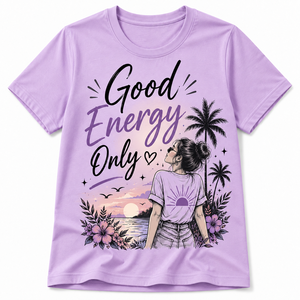 เสื้อยืดคอกลมแขนสั้นพิมพ์ลายดอกไม้สำหรับผู้หญิง ทรงเข้ารูปลำลอง ผ้าเจอร์ซีย์คอตตอน 100% ระบายอากาศได้ดี ลายพิมพ์แบบรีดร้อน - Product Image 1