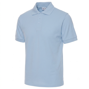 Camiseta Polo de Manga Corta Azul Claro para Hombre, Logotipo Personalizado, Marca Privada, Fabricante OEM ODM, Proveedor - Product Image 2