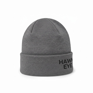 Gorro de Invierno Hawkeye Gris, Acrílico, Tejido, con Borde, Unisex, Estilo Casual para Adultos, 56-58CM - Product Image 6