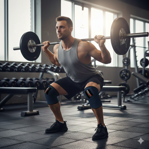 ผ้าพันเข่าแบบยืดหยุ่น Rexfit Sports สำหรับยกน้ำหนัก ช่วยรัดกระชับและพยุงเข่าสำหรับการฝึกยกน้ำหนัก - Product Image 2