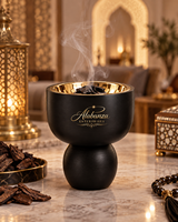 Brûleur d'encens Bakhoor en bois de luxe avec bol intérieur en acier inoxydable, écologique, encens indien, Oud arabe, aromatique, pour la maison et l'hôtel