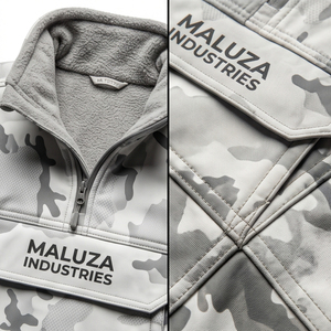 Veste de chasse camouflage coupe-vent et imperméable personnalisée avec logo, doublure polaire softshell en nylon, parka tactique d'extérieur pour homme - Product Image 6