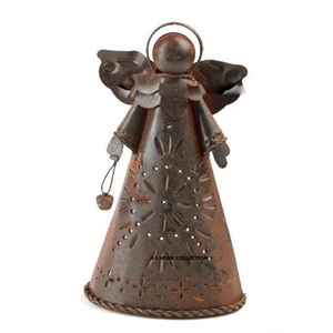 Unique Design Metal Angel Christmas Ornaments Hanging <b>Tree</b> Decorative Holiday Festive Home Decor Gift for Christmas Celebration - Product Image 1