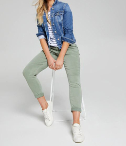 2024 Customized Breathable Reversible Women <b>Denim</b> <b>Jacket</b> Brand Patchwork Embroidery Contrast Color Cotton Filling OEM Serviced - Product Image 1