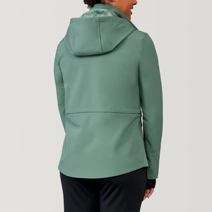 Wholesale Luxury <b>Waterproof</b> Knitted Casual Sport Hooded Windbreaker Soft Shell Women Winter Outdoor Lightweight Softshell <b>Jacket</b> - Product Image 2