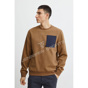 Sweat-shirt décontracté pour homme, couleur unie, tissu quatre textures, coupe ample, avec logo personnalisé, idéal pour les sports d'hiver – Nouvelle collection très demandée - Product Image 3