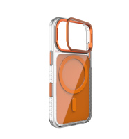 Funda con Soporte Magnético para 13/14/15/16, Híbrida TPU+PC, Soporte de 180 Grados, Diseño Transparente, Protección Anticaídas