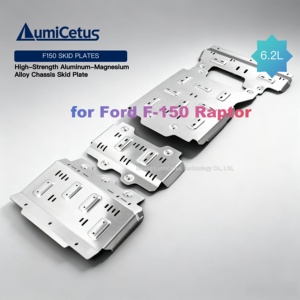 Plaque de protection de châssis en alliage d'aluminium haute résistance légère de 5 et 8 mm pour F150 <span class=keywords><strong>Raptor</strong></span> 3.5L 6.2L - Product Image 1