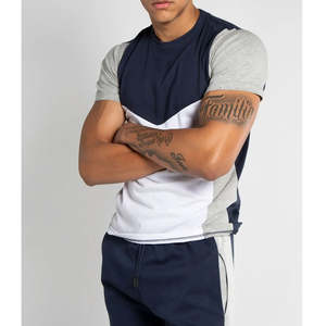 Conjuntos de Camiseta y Pantalones Cortos de Alta Calidad al por Mayor con Logotipo Personalizado, Transpirables, Lavados, Talla Grande, 100% Algodón, Conjunto Corto para Hombre - Product Image 3