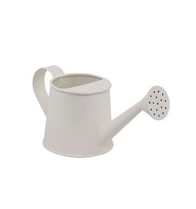 Arrosoir en zinc galvanisé avec poignée en cuir et long bec pour le jardinage, arrosoir à long bec, arrosoir en métal - Product Image 5